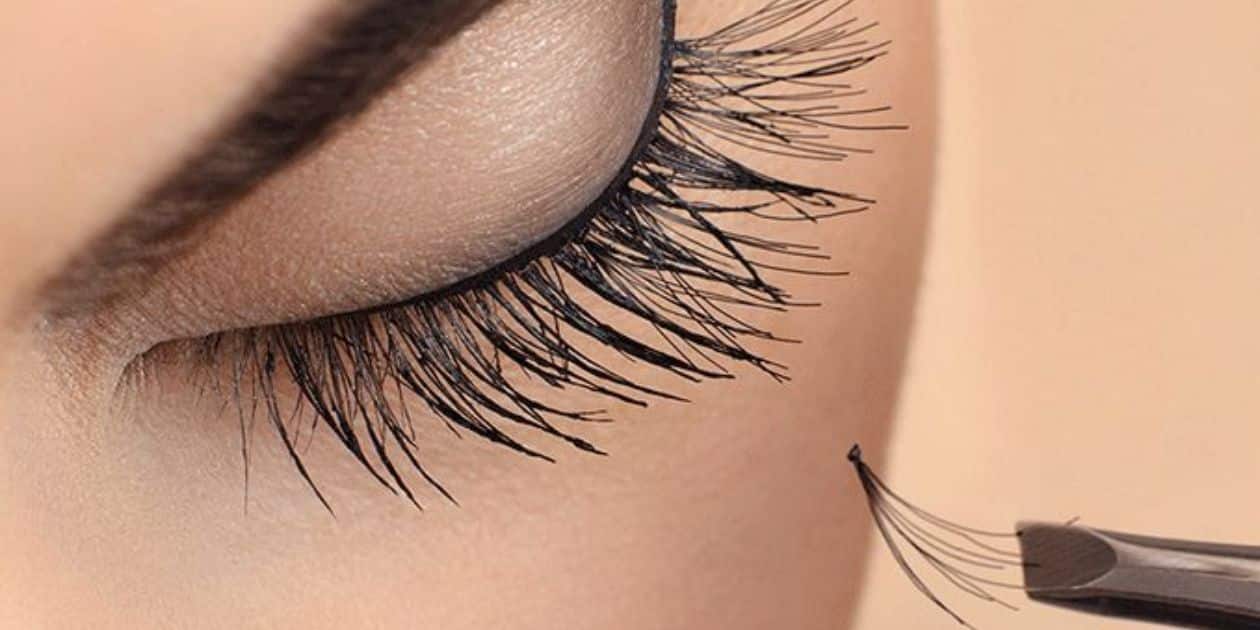 makeup with eyelash extensions