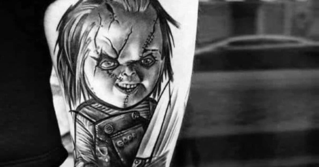Light And Shadow Chucky Tattoo